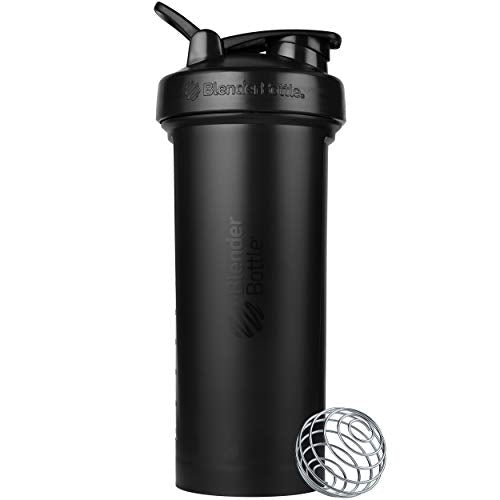 BlenderBottle Classic V2 Shaker Bottle Perfect for Protein Shakes and Pre Workout, 20-Ounce, Black