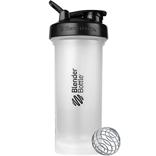 BlenderBottle Classic V2 Shaker Bottle Perfect for Protein Shakes and Pre Workout, 20-Ounce, Black