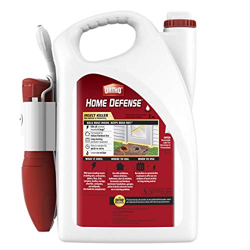 Ortho Home Defense Insect Killer for Indoor & Perimeter2 Ready-To-Use - With Trigger Sprayer, Long-Lasting Control, Kills Ants, Cockroaches, Spiders, Fleas & Ticks, Non-Staining, Odor Free, 1 gal.