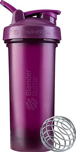 BlenderBottle Classic V2 Shaker Bottle Perfect for Protein Shakes and Pre Workout, 20-Ounce, Black