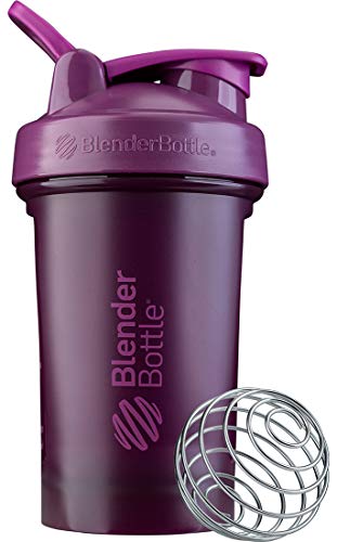 BlenderBottle Classic V2 Shaker Bottle Perfect for Protein Shakes and Pre Workout, 20-Ounce, Black