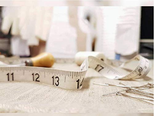 Soft Tape Measure Double Scale Body Sewing Flexible Ruler for Weight Loss Medical Body Measurement Sewing Tailor Craft Vinyl Ruler, Has Centimetre Scale on Reverse Side 60-inch（White）