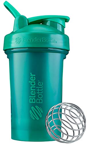 BlenderBottle Classic V2 Shaker Bottle Perfect for Protein Shakes and Pre Workout, 20-Ounce, Black