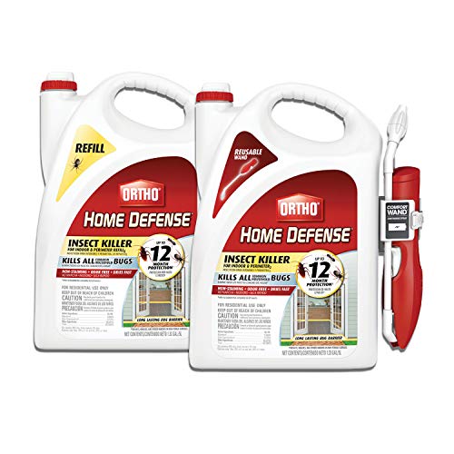 Ortho Home Defense Insect Killer for Indoor & Perimeter2 Ready-To-Use - With Trigger Sprayer, Long-Lasting Control, Kills Ants, Cockroaches, Spiders, Fleas & Ticks, Non-Staining, Odor Free, 1 gal.