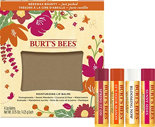 Burt's Bees Gift Set, 5 Essential Prodcuts, Deep Cleansing Cream, Hand Salve, Body Lotion, Foot Cream & Lip Balm, Travel Size