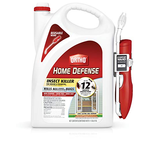 Ortho Home Defense Insect Killer for Indoor & Perimeter2 Ready-To-Use - With Trigger Sprayer, Long-Lasting Control, Kills Ants, Cockroaches, Spiders, Fleas & Ticks, Non-Staining, Odor Free, 1 gal.