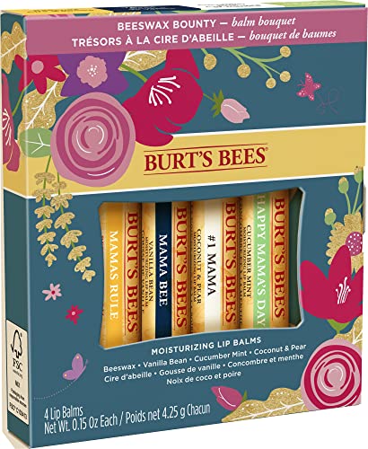 Burt's Bees Gift Set, 5 Essential Prodcuts, Deep Cleansing Cream, Hand Salve, Body Lotion, Foot Cream & Lip Balm, Travel Size