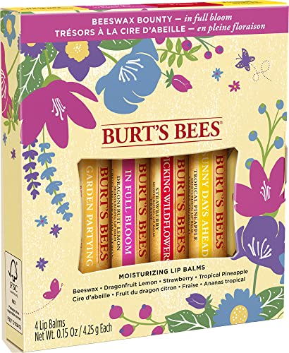 Burt's Bees Gift Set, 5 Essential Prodcuts, Deep Cleansing Cream, Hand Salve, Body Lotion, Foot Cream & Lip Balm, Travel Size