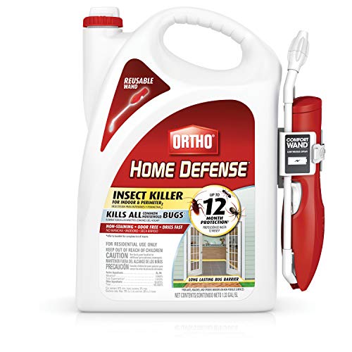 Ortho Home Defense Insect Killer for Indoor & Perimeter2 Ready-To-Use - With Trigger Sprayer, Long-Lasting Control, Kills Ants, Cockroaches, Spiders, Fleas & Ticks, Non-Staining, Odor Free, 1 gal.