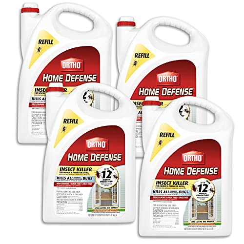 Ortho Home Defense Insect Killer for Indoor & Perimeter2 Ready-To-Use - With Trigger Sprayer, Long-Lasting Control, Kills Ants, Cockroaches, Spiders, Fleas & Ticks, Non-Staining, Odor Free, 1 gal.