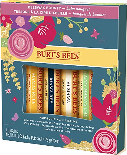 Burt's Bees Gift Set, 5 Essential Prodcuts, Deep Cleansing Cream, Hand Salve, Body Lotion, Foot Cream & Lip Balm, Travel Size