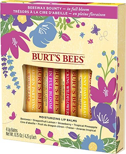 Burt's Bees Gift Set, 5 Essential Prodcuts, Deep Cleansing Cream, Hand Salve, Body Lotion, Foot Cream & Lip Balm, Travel Size