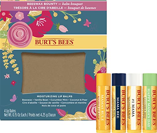 Burt's Bees Gift Set, 5 Essential Prodcuts, Deep Cleansing Cream, Hand Salve, Body Lotion, Foot Cream & Lip Balm, Travel Size