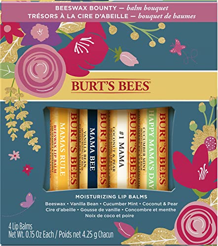 Burt's Bees Gift Set, 5 Essential Prodcuts, Deep Cleansing Cream, Hand Salve, Body Lotion, Foot Cream & Lip Balm, Travel Size