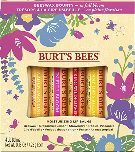 Burt's Bees Gift Set, 5 Essential Prodcuts, Deep Cleansing Cream, Hand Salve, Body Lotion, Foot Cream & Lip Balm, Travel Size