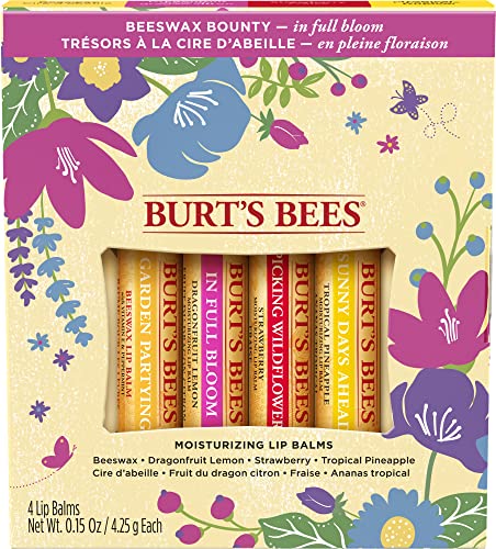 Burt's Bees Gift Set, 5 Essential Prodcuts, Deep Cleansing Cream, Hand Salve, Body Lotion, Foot Cream & Lip Balm, Travel Size