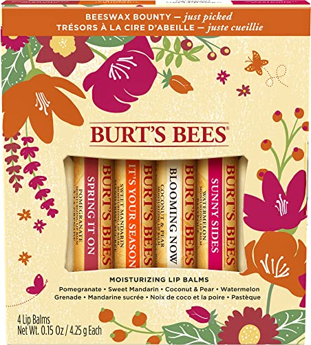 Burt's Bees Gift Set, 5 Essential Prodcuts, Deep Cleansing Cream, Hand Salve, Body Lotion, Foot Cream & Lip Balm, Travel Size